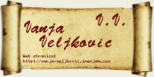 Vanja Veljković vizit kartica